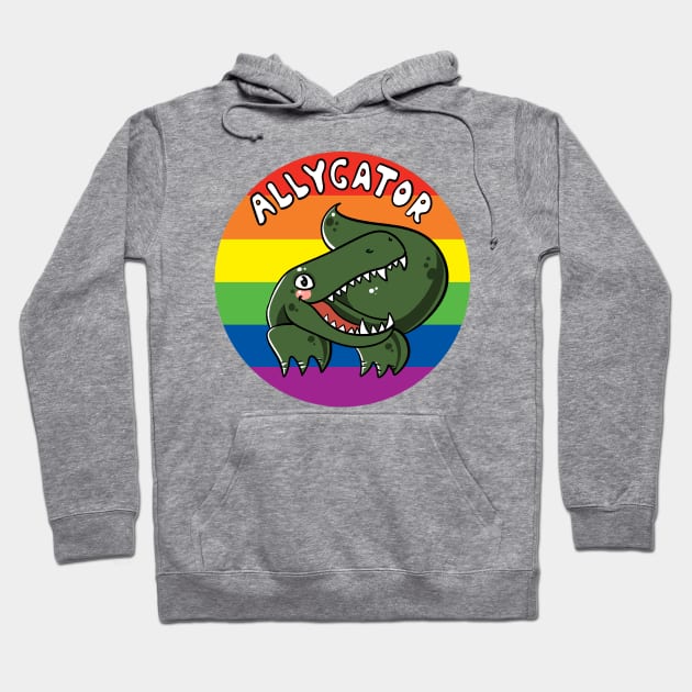 Allygator | LGBTQ Ally Hoodie by Bad Witch